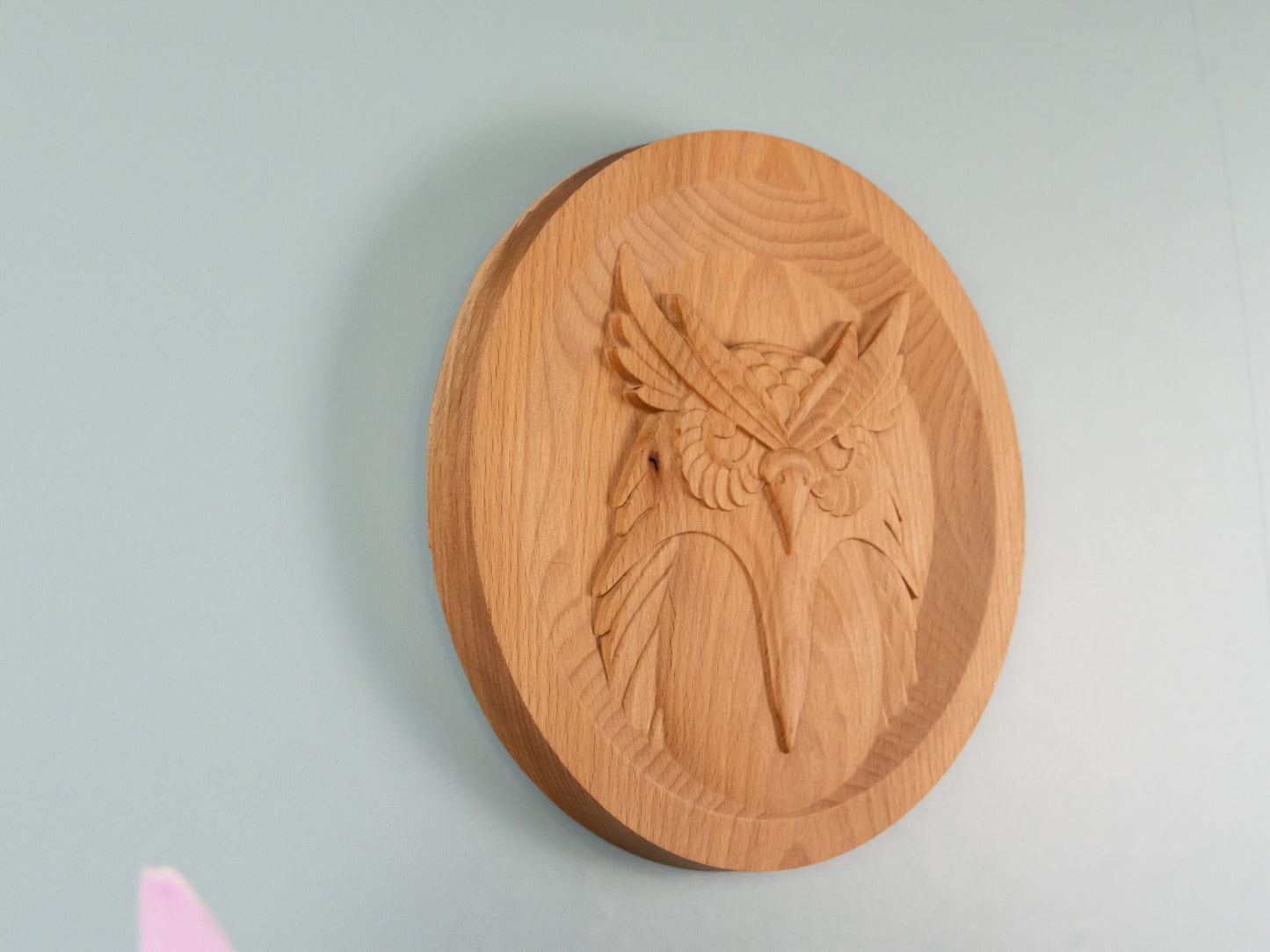 Wooden Owl Decor,Wall decor,home decor,Wood relief sculpture ,Wood Wall Hanging, Wood Carving,living,Home Decoration