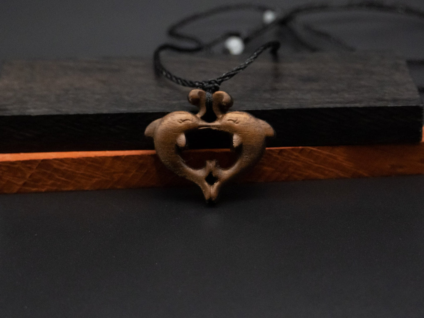 dolphin pendant,dolphin necklace,wood carving,wooden dolphin pendant,carve pendant,carve dolphin pendant,carve wooden pendant