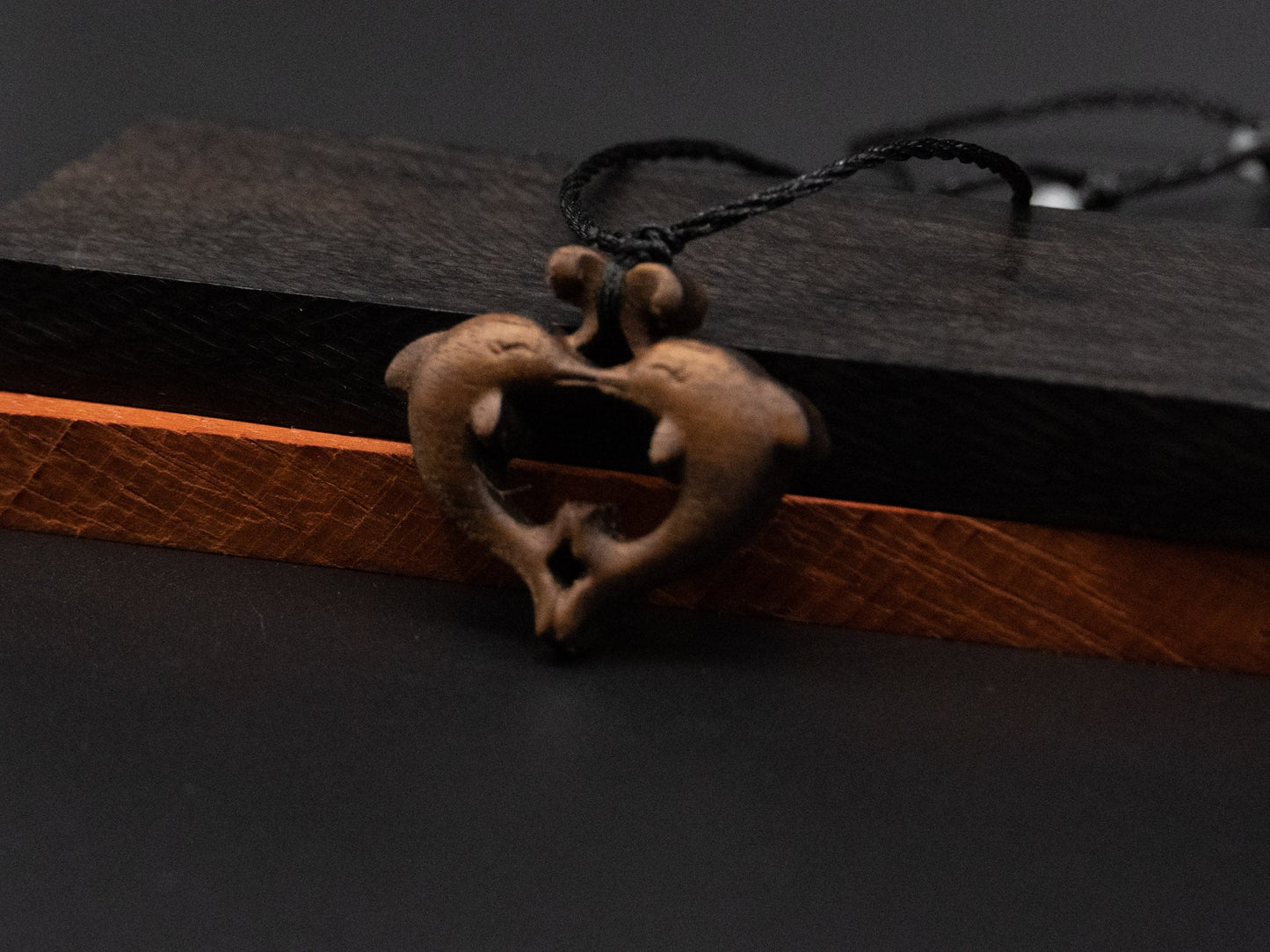 dolphin pendant,dolphin necklace,wood carving,wooden dolphin pendant,carve pendant,carve dolphin pendant,carve wooden pendant
