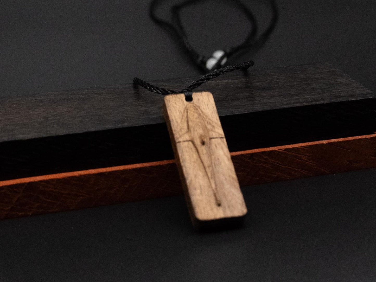 shark pendant,shark necklace,swim shark,wood carving,engraved necklace,carve shark pendant,carve wood pendant,wooden shark
