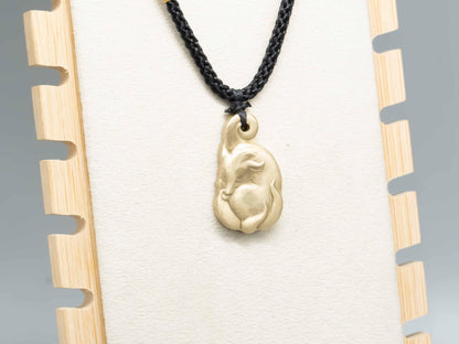 brass fox pendant necklace,brass necklace,Vintage brass ,Cute Fox Necklace,brass jewelry,fox necklace,gift for her ,gift for him