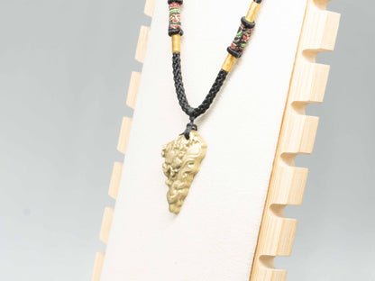 brass dragon pendant necklace,brass necklace,Vintage brass ,charm necklace,brass jewelry,deer necklace,gift for her ,gift for him
